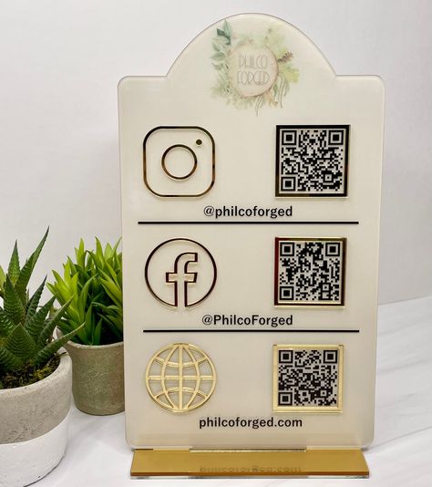 Wooden Qr Code Stand, Venmo Sign, Qr Code Wood Sign, Qr Code Sign Design, Acrylic Qr Code Sign, Qr Code Business Sign, Payment Sign, Scan To Pay, Qr Code Sign