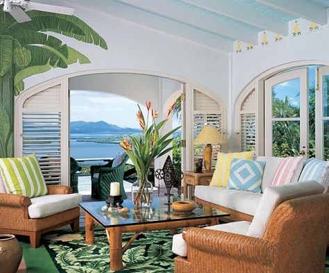 1980s Interior, Colony Hotel, 80s Interior Design, Tropical Retreat, The Greenbrier, Ad 100, The Colony Hotel, Dorothy Draper, 80s Interior