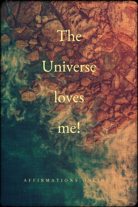 Cosmic Love Affirmation: The Universe loves me! #affirmations#affirmation#cosmiclove#cosmos#universe Universe Loves Me, Me Affirmations, Love Affirmation, Cosmic Love, Universe Love, Bored At Home, Love Rules, Getting Bored, Universe Quotes