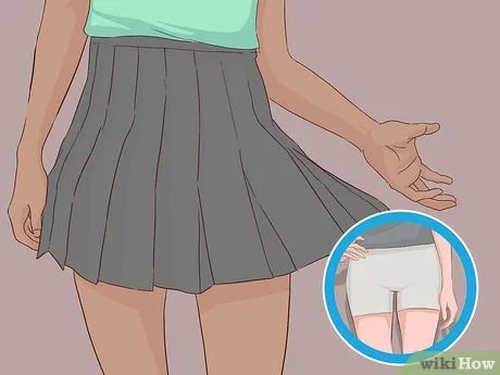 4 Ways to Wear Skirts - wikiHow What To Wear Under A Skirt, Ball Skirt, Fashion Institute, Full Circle Skirts, Black Pencil Skirt, Spandex Shorts, A Skirt, How To Slim Down, Short Skirt