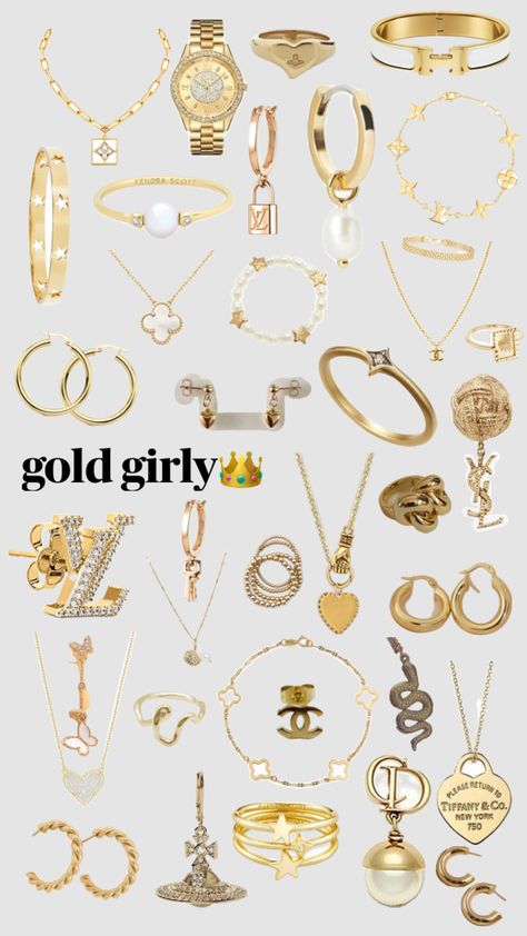 #gold #goldencore #jewelryinspo #jewelry #goldjewelry Jewelry Closet, Jewelry Wishlist, Preppy Jewelry, Gold Girl, Luxe Jewelry, Golden Jewelry, Jewelry Accessories Ideas, Jewelry Fashion Trends, Classy Jewelry