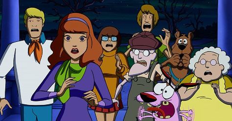 Shaggy Rogers, Dog Trailer, Courage The Cowardly Dog, Cowardly Dog, Quirky Humor, Dog Movies, Velma Dinkley, Daphne Blake, Cartoon Crossovers