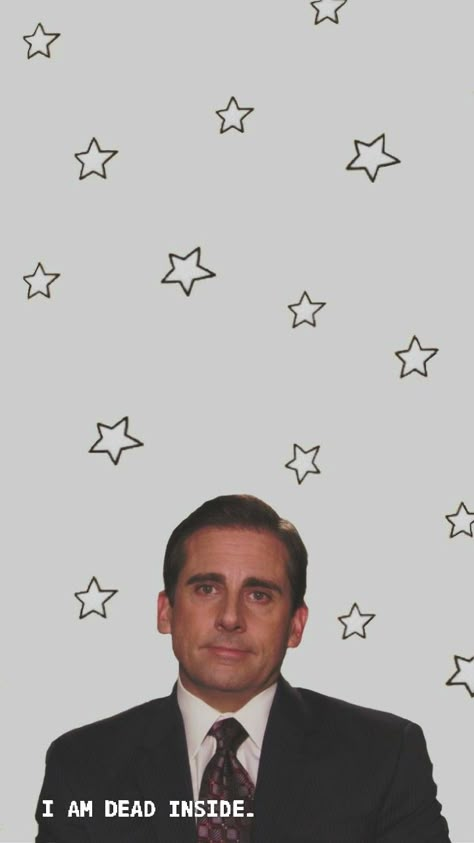 The Office Michael Scott "I'm dead inside" wallpaper I Am Dead Inside, I Am Dead, Whats Wallpaper, Office Jokes, The Office Show, Office Memes, Office Wallpaper, Office Quotes, Iconic Wallpaper