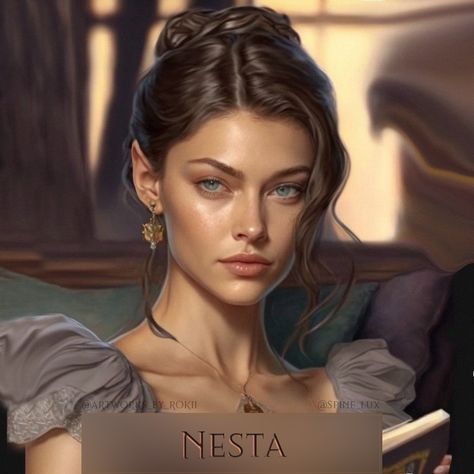 #Nesta #Archeron is a character of contrasts: fierce yet vulnerable, and fiercely protective of those she loves. 🗡 🎭 📚 Artworks By Rokii, Rokii Artworks, Acotar Characters, Dessin Game Of Thrones, Nesta Archeron, The Three Sisters, Feyre And Rhysand, A Court Of Wings And Ruin, Sarah J Maas Books