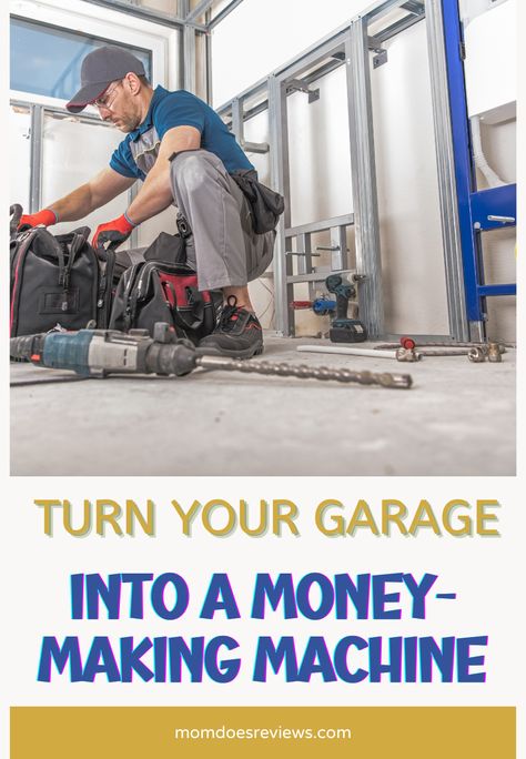 How to Turn Your Empty Garage Into a Money-Making Machine - Mom Does Reviews Big Garage, Converted Garage, Money Making Machine, Airbnb Rentals, Side Income, Ways To Make Money, Starting Your Own Business, How To Turn, Making Machine