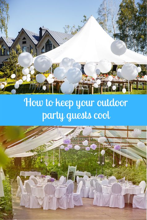 Outdoor Tent Balloon Decorations, Outdoor Party Rain Solutions, Outdoor Party Tent Decorations, Backyard Tent Party, Tent Party Ideas Backyards, Backyard Party Tent, Outdoor Party Setup, Backyard Party Setup, Party Tent Decorations