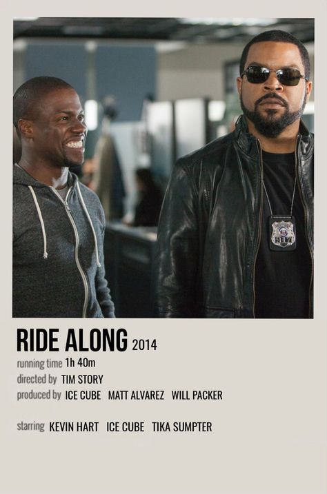 Ride Along Movie, Tim Story, Polaroid Movie Poster, Tika Sumpter, Polaroid Posters, Series Poster, Ride Along, Movie Poster Wall, Kevin Hart