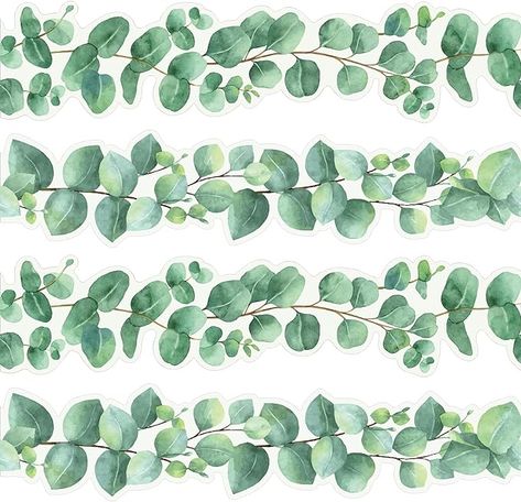 Amazon.com: Eucalyptus Die-Cut Border Trim Bulletin Board Classroom Bulletin Wall Decor Greenery Trim Border Decor Wall Decals Border Tropical Leaves Greenery Wall Decoration Green (Fresh,39 Feet) : Tools & Home Improvement Wall Decor Greenery, Bulletin Board Borders Printable, Boarders For Bulletin Boards, Plants Classroom, Greenery Wall Decor, Classroom Borders, Board Classroom, Math Classroom Decorations, Bulletin Board Design