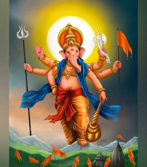 Ganesh Ji Photo, Ganesha Art Illustration, श्री गणेश, Ganesha Artwork, Hinduism History, Ganesh Ji Images, God Ganesh, Ganpati Bappa Photo, Ganesha Drawing