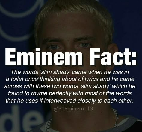 Eminem Facts, Marshall Eminem, Eminem Funny, Eminem Songs, Eminem Quotes, Eminem Photos, Eminem Rap, Eminem Slim Shady, The Real Slim Shady