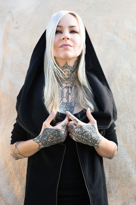 Tattoo Artist Sara Fabel is Inked from the Neck Down, and Every Piece Has Its Place, Finnish Tattoo Artist Sara Fabel Shares the Story Behind her Ink Finnish Tattoo, Sara Fabel, Becoming A Tattoo Artist, Medieval Fashion, S Tattoo, Face Hair, First Tattoo, Pretty Tattoos, Black Star