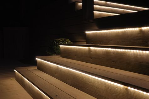 Elevate your outdoor oasis with custom deck lighting that's designed to impress! From post cap lights to stair riser LEDs, our deck illuminations are the perfect blend of safety, style, and ambiance. Create a warm and inviting atmosphere on your deck with our stunning lighting options, turning every evening into a magical experience. ✨🌟 #DeckLighting #CustomDeck #OutdoorAmbiance #DeckDesign #LEDLights #DeckIllumination Decking Lights, Pool Railing, Spa Deck, Deck Stair Lights, Post Cap Lights, Led Stair Lights, Deck Skirting, Perimeter Lighting, Electronic Store