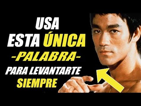 La Palabra Secreta que usó Bruce Lee para Levantarse y REVENTARLO - YouTube Brandon Lee, Bruce Lee, Judo, Taekwondo, Inner Peace, Karate, Coaching, Digital Marketing, Gym