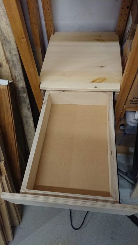 Ikea Ivar Drawer, Ivar Drawer Hack, Ivar Drawers, Custom Drawers, Ivar Ikea, Ikea Drawers, Camper Hacks, Ikea Ivar, Diy Drawers