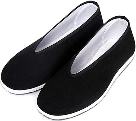 Amazon.com | Chinese Traditional Old Beijing Shoes Unisex Martial Art Kung Fu Tai Chi Rubber Sole Shoes Black | Loafers & Slip-Ons Orthopedic Shoes For Men, Kung Fu Shoes, Martial Arts Shoes, Chinese Shoes, Boxing Shoes, Martial Art, Star Shoes, Black Loafers, Chinese Traditional