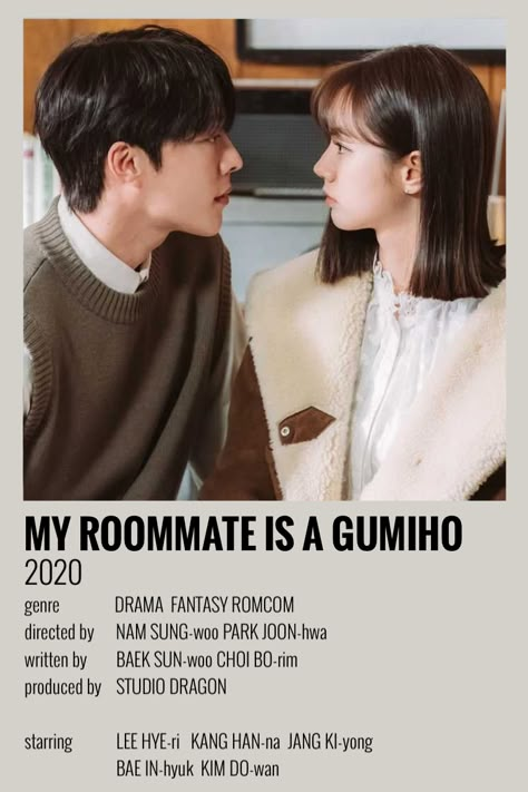 Kdrama Romcom List, Minimalist Kdrama Posters, My Roommate Is A Gumiho Kiss, My Roommate Gumiho, My Roommate Is A Gumiho Poster, Kdrama My Roommate Is A Gumiho, Family Movie Poster, My Roommate Is A Gumiho, Thirteen Movie Aesthetic