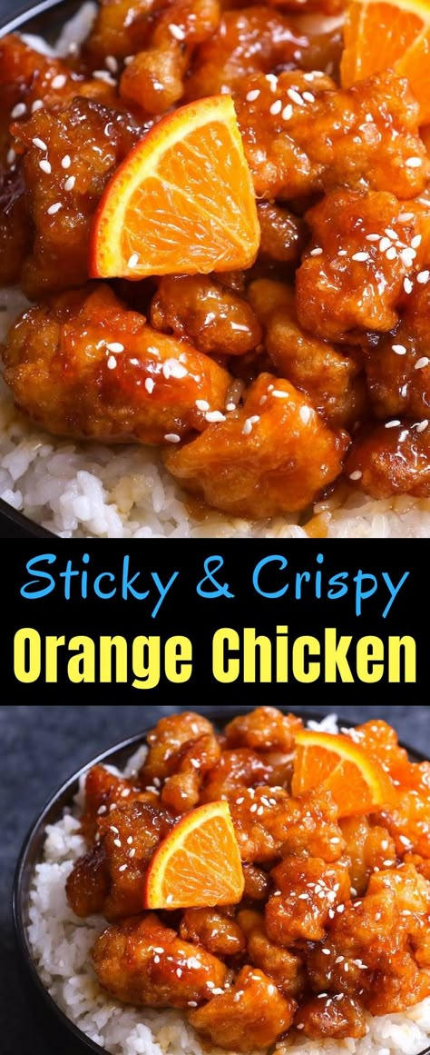 Crispy Orange Chicken, Chinese Orange Chicken, Orange Chicken Sauce, Easy Meals For Families, Food Tips And Tricks, Chinese Chicken Recipes, Meals For Families, Mapo Tofu, Orange Chicken Recipe