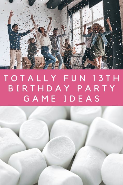 Birthday Party Games for 13-Year-Olds - Teen Approved! - Peachy Party Games To Do At A Bday Party, 13 Birthday Games Ideas, 13 Birthday Games, Sleepover Party Games For Teenagers, Teenage Party Games Indoor, Games For 13th Birthday Party, Fun Teenage Party Games, Party Games For 13th Birthday, Fun Birthday Games For Teens