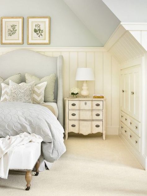 Cream and Light Blue Traditional Bedroom in Buckhead Home Home Bunch, French Country Bedrooms, Color Interior, Country Bedroom, Traditional Bedroom, Master Bedrooms Decor, Remodel Bedroom, Traditional Interior, Guest Bedrooms