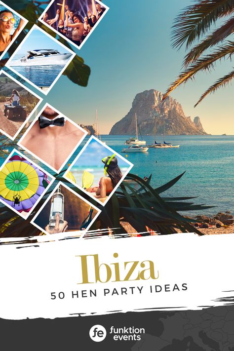 Ibiza Hen Do Itinerary, Hen Party Ibiza, Bachelorette Ibiza, Ibiza Bachelorette Party, Ibiza Party Decorations, Ibiza Party Nightclub, Hen Themes, Ibiza Hen Party, Ibiza Party Outfit