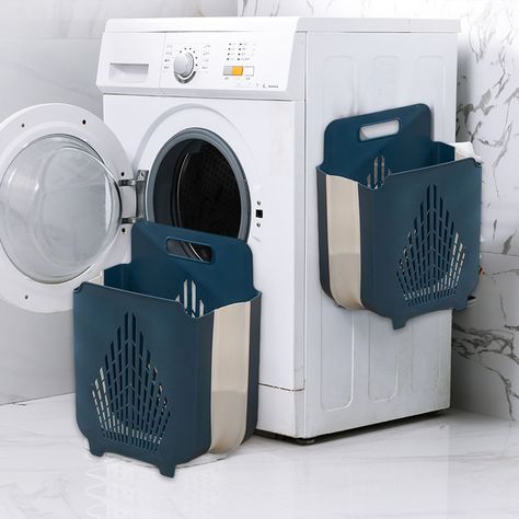 Clothes Hamper, Wall-Mounted Collapsible Laundry Baskets, Breathable Laundry Basket Plastic, Storage Basket, Laundry Organizer, Bathroom Hamper, Suitable For Be Clearance Sale - Walmart.com Wall Laundry Basket, Bathroom Hamper, Bathroom Hampers, Laundry Hamper Storage, Dirty Clothes Organization, Laundry Organizer, Folding Laundry Basket, Retro Refrigerator, Basket Laundry