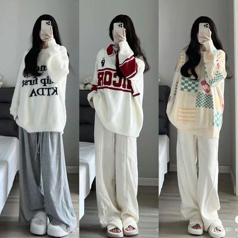 Korean Outfits Casual, Comfy Trendy Outfits, Fashion Winter Outfits, Fashion Outfits Casual, Fashion Fall Outfits, Feminine Clothes, Simple Style Outfits, Modest Outfit, Hijabi Outfits Casual