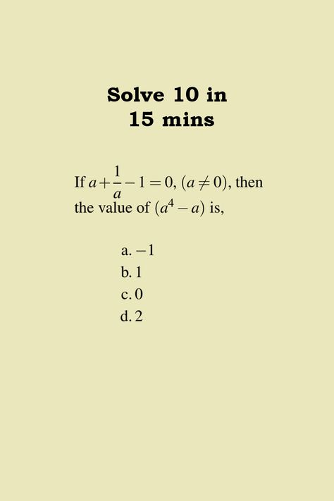 Algebra questions for SSC CHSL with answers fifth set. Quick solutions by algebra techniques. These are previous years' SSC CHSL questions. Math Questions And Answers, Algebra Questions, Math Olympiad Problems, Love Song Lyrics Quotes, Math Knowledge, Math Tips, Algebra Problems, Math Olympiad, Permutations And Combinations