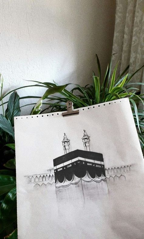 #drawingsketch #anime  #blackandwhite #traditionalart  #love #doodle Makkah Art Drawing, Makkah Drawing Pencil, Sketching Ideas Pencil, Pencil Sketches For Beginners, Pencil Sketching Ideas, Sketch Portrait Pencil, Sketches For Beginners, Islamic Journal, Sketchbook Ideas Inspiration