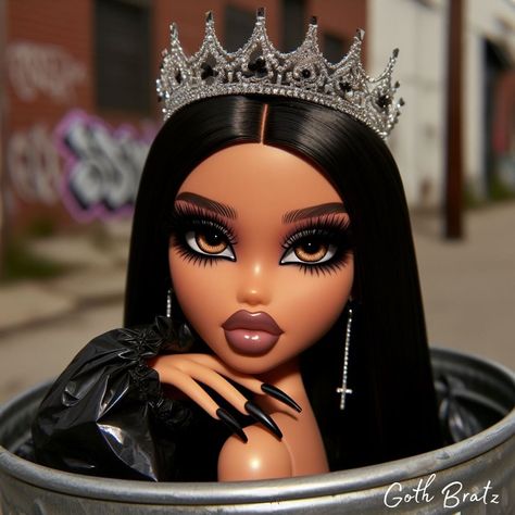 Trashy is my middle name 🗑️ collab with @therealmofbratz #bratz #explorepage #gothbratz Bratz Hairstyles, Bratz Girls, Bratz Doll, Cute Easy Drawings, Cartoon Profile Pics, Art Inspiration Painting, Easy Drawings, Profile Picture, Cute Wallpapers