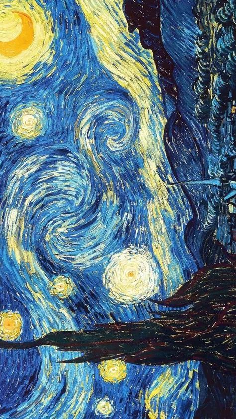 متحف فني, Van Gogh Wallpaper, Vincent Van Gogh Art, Arte Van Gogh, The Starry Night, Soyut Sanat Tabloları, Van Gogh Paintings, Van Gogh Art, Starry Night Van Gogh