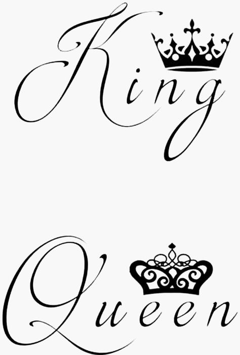 Tatoos Couple, Simple Crown Tattoo, Disney King, King Queen Tattoo, Queen Tattoo Designs, Queen Crown Tattoo, Graffiti Alphabet Wildstyle, Heart With Infinity Tattoo, Tattoo Writing