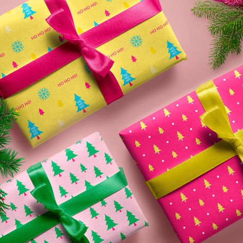 $12.65 | Festive & Fun Bright Neon Colourful Christmas Tree #neon christmas, neon, bright, fun neon colourful christmas, christmas tree, modern, trendy, colorful christmas tree, ho ho ho, tree pattern Christmas Wrapping Paper Aesthetic, Colourful Christmas Tree, Christmas Wrapper, Tree Wrapping Paper, Christmas Tree Wrapping Paper, Christmas Foliage, Colourful Christmas, Bright Gifts, Holiday 2024