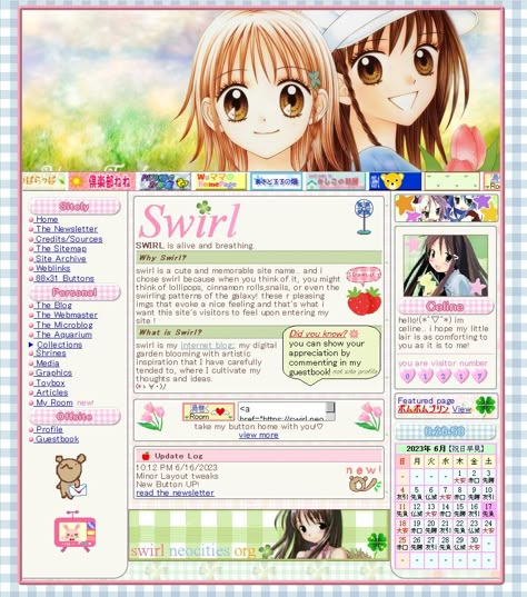 Anime Webcore, Princesas Disney Anime, 잡지 레이아웃, Cute Website, Blog Layout, Editing Inspiration, Flower Bag, Website Layout, Floral Theme