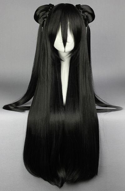 Black Cosplay Wig, Kawaii Wigs, Pelo Anime, Black Cosplay, Manga Hair, Cosplay Hair, Kawaii Hairstyles, Long Black Hair, Anime Hair