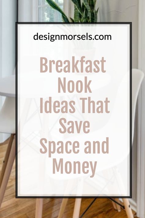 Breakfast Nook Ideas That Save Space and Money Kitchen Nook Bar Ideas, Breakfast Nook Wall Decor, Office Nooks, Farmhouse Breakfast Nook, Small Breakfast Nook, Breakfast Nook Bench, Breakfast Nook Ideas, White Round Tables, Small Table And Chairs