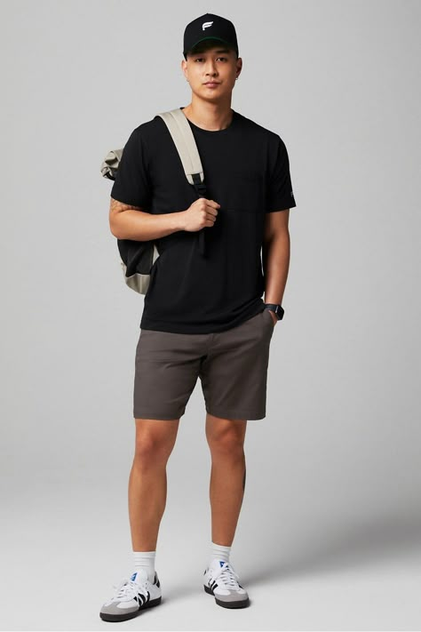 The Clubhouse 2-Piece Outfit FL2 black male Activewear >> Mens >> Outfits regular Men’s Outfit Old Money, Men Laid Back Style, Tall And Slim Men Fashion, Minimalist Athleisure Outfits Men, Summer School Outfits Men, Mens Florida Fashion, Men’s Summer Casual, Mens Outfits Athleisure, Handsome Men Outfits Casual