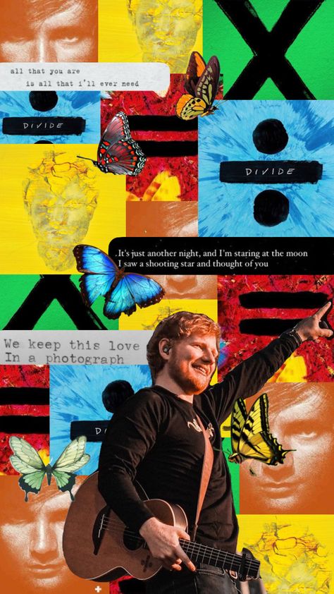 ed sheeran mathematics your mood board 🦋 #edsheeran #edsheerancore #mathematicstour #math #mathematicscore #music #albums #concert #concertshuffle #butterflies Ed Sheeran Plus Album Cover, Ed Sheeran Album Art, Ed Sheeran Album Poster, Ed Sheeran Collage, Ed Sheeran Wallpaper Iphone, Ed Sheeran Concert Nails, Ed Sheeran Background, Ed Sheeran Bracelet, Ed Sheeran Lyrics Wallpaper