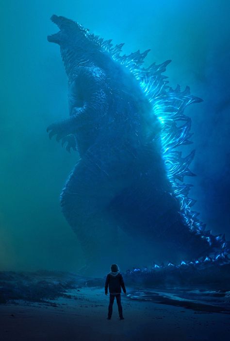 Official Godzilla King of the Monsters Poster Textless Movie Flyer, Godzilla Movie, Godzilla King Of The Monsters, Godzilla 2, Godzilla 2014, Godzilla Wallpaper, All Godzilla Monsters, Kaiju Art, Kaiju Monsters