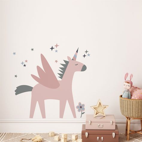 Transform your child's bedroom into a magical wonderland with these beautiful unicorn wall decals. They're easy to apply and remove, and they're made of durable fabric that will last for years. #unicorndecals #kidsroomdecor . #Unicorn_Kids_Room #Unicorn_Themed_Bedroom #Unicorn_Wall_Decal #Unicorn_Sticker Unicorn Kids Room, Unicorn Themed Bedroom, Unicorn Wall Decal, Unicorn Wall, Fabric Wall Decals, Unicorn Kids, Themed Bedroom, Unicorn Stickers, Kids Wall Decals