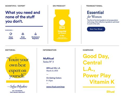 Ritual Branding, Ritual Vitamins, Vitamin Brands, Supplements Packaging, Design Campaign, Brand Architecture, Daily Vitamins, Health Technology, Brand Guide