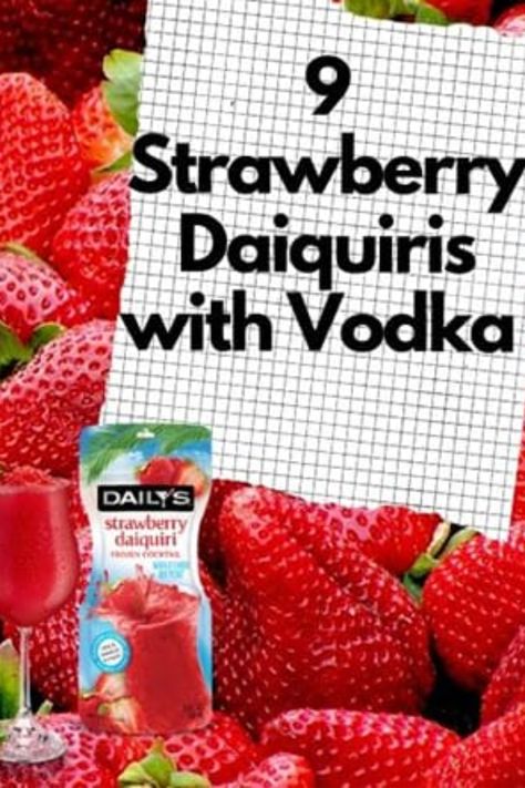 Strawberry daiquiris are a popular drink because they are sweet, fruity, and refreshing. Luckily, we have found the nine best strawberry daiquiri with vodka recipes so you can make them at home! Whipped Vodka Drinks, Strawberry Daiquiri Cocktail, Strawberry Daiquiri Recipe, Strawberry Daiquiri Mix, Frozen Strawberry Daiquiri, Frozen Daiquiri, Whipped Vodka, Vodka Mixes, Daiquiri Recipe