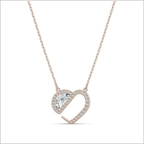 Swarovski Women's Hear Heart Jewelry Collection, Clear Crystals (Amazon Exclusive) Crystals Amazon, Heart Jewellery, Diamond Pendant Sets, Jewelry Design Drawing, Jewelry Styles, Gold Jewelry Sets, Swarovski Necklace, Exclusive Clothing, White Crystals