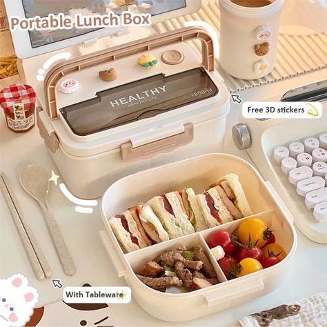 Kawaii Lunch, Picnic Bento, Lunch Boxes For Men, Microwave Food, Cute Lunch Boxes, Lunch Box With Compartments, Food C, Japanese Bento, Microwave Recipes