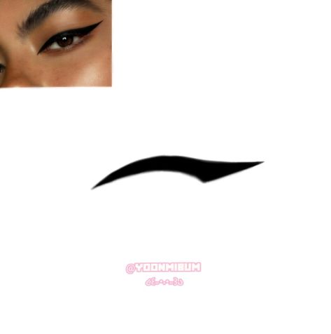 Eyeliner Chart, Eyeliner Png, Makeup Stencils, Anime Eye Makeup, Eyeliner Stencil, Makeup Drawing, Graphic Makeup, Eye Makeup Designs, Overlays Transparent