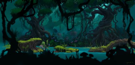 ArtStation - Platformer game BG, Pratik Jaiswal Concept Art Books, Jungle Temple, Platformer Game, Game 2d, Scene Background, Forest Background, Game Ui Design, Platform Game, Environment Concept Art