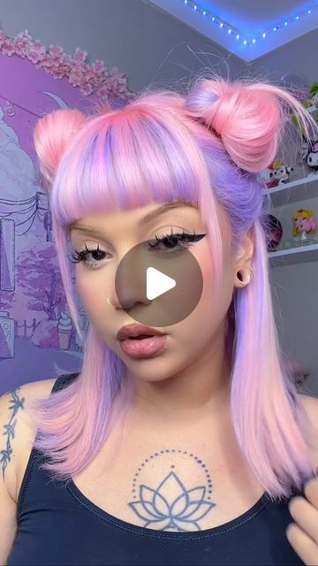 Toki20Two on Instagram: "🦄 Vibes ✨   #pinkhair #purplehair #arcticfoxhaircolor #kawaiivibes #reelinstagram #reels #explorepage" Pastel Pink And Purple Hair, Fox Tips Hair, Fox Dyed Hair, Pink And Purple Hair Ideas, Purple And Pink Hair, Pink And Purple Hair, Pastel Pink Hair Color, Fox Hair Color, Pastel Purple Hair