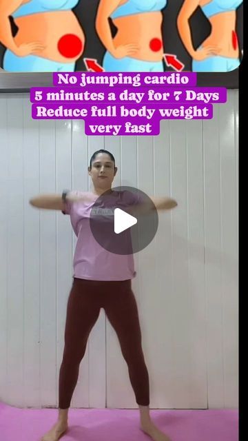 One Move Full Body Exercise, One Full Body Exercise, One Exercise Full Body Workout, No Jumping Cardio, Full Body Exercises, Beginner Full Body Workout, Standing Ab Exercises, Lower Belly Workout, Standing Abs