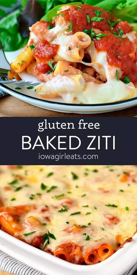 Gluten Free Baked Ziti, Gluten Free Pasta Dinner, Ziti Al Forno, Gf Dinner, Gluten Free Desserts Healthy, Gluten Free Italian, Gluten Free Kids, Diner Recept, Gluten Free Recipes For Dinner