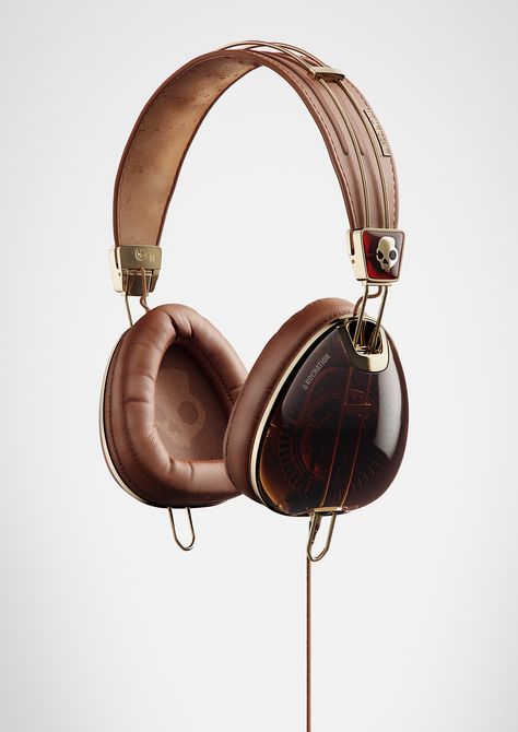 Funky Headphones, Brown Headphones, Random Things To Buy, Silver Headphones, Headphone Design, Roc Nation, Headphones Design, Retro Gadgets, Kids Electronics