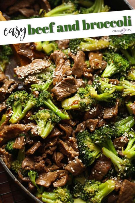 Round Steak Recipes Beef And Broccoli, Hamburg And Broccoli Recipes, Homemade Beef And Broccoli, Chinese Takeout Recipes, Beef Bottom Round Steak, Easy Stir Fry Sauce, Beef And Broccoli Sauce, Easy Beef Stir Fry, Chinese Beef And Broccoli